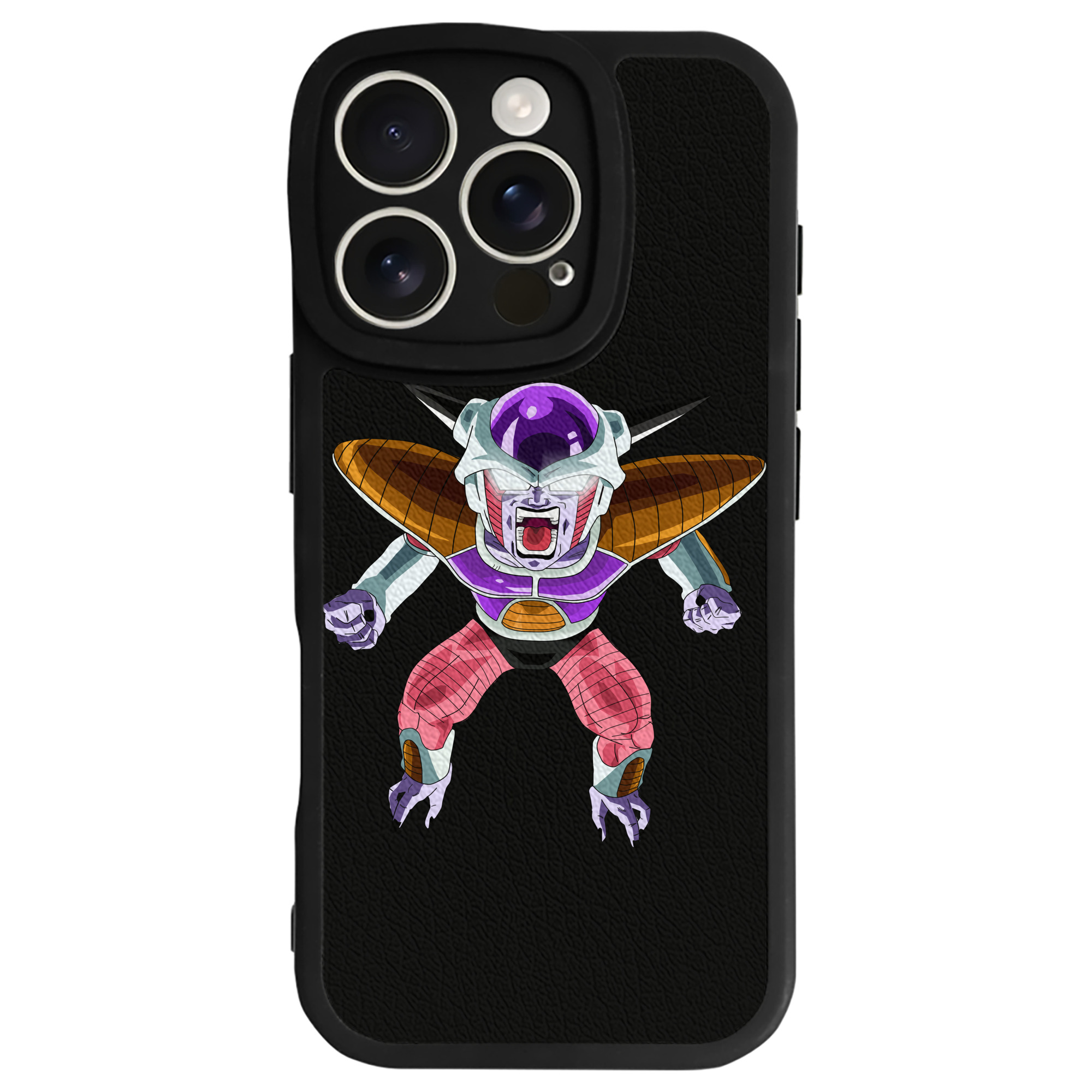 （画像用） ドラゴンボール フリーザ DRAGON BALL Frieza 【iPhone 16シリーズ対応】シリコンスマホケース（レザー調） 材質：シリコン